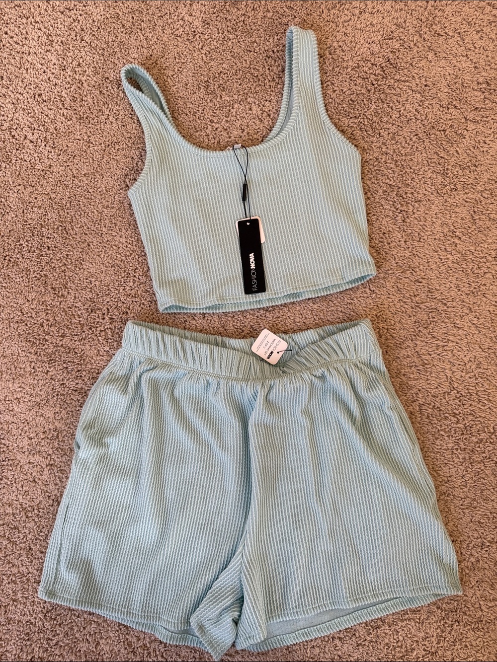 Woman Ribbed Tank & Short set